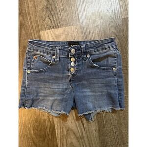 Hudson Girls Denim Shorts Size 12 Buttons Closure